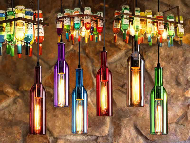 设计师风格定制酒瓶灯具-K118 设计师风格定制酒瓶灯具-K118