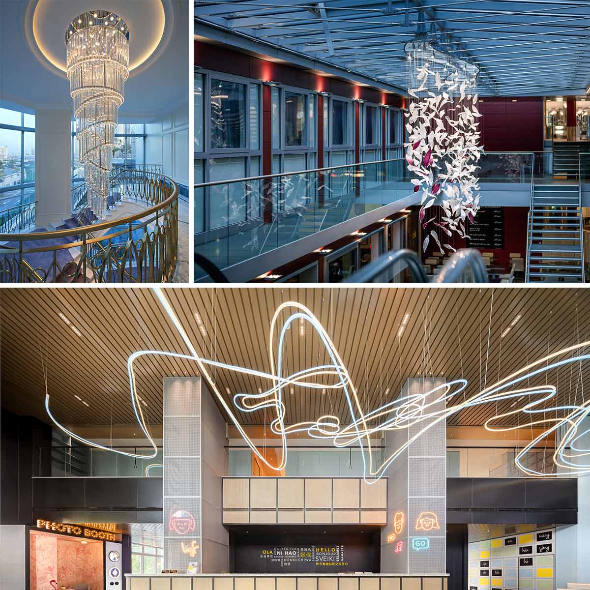 商场吊灯装饰案例 商场吊灯装饰案例