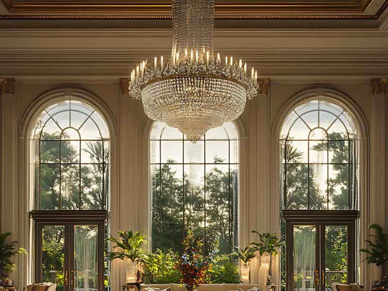 轻奢别墅水晶蜡烛吊灯-K093