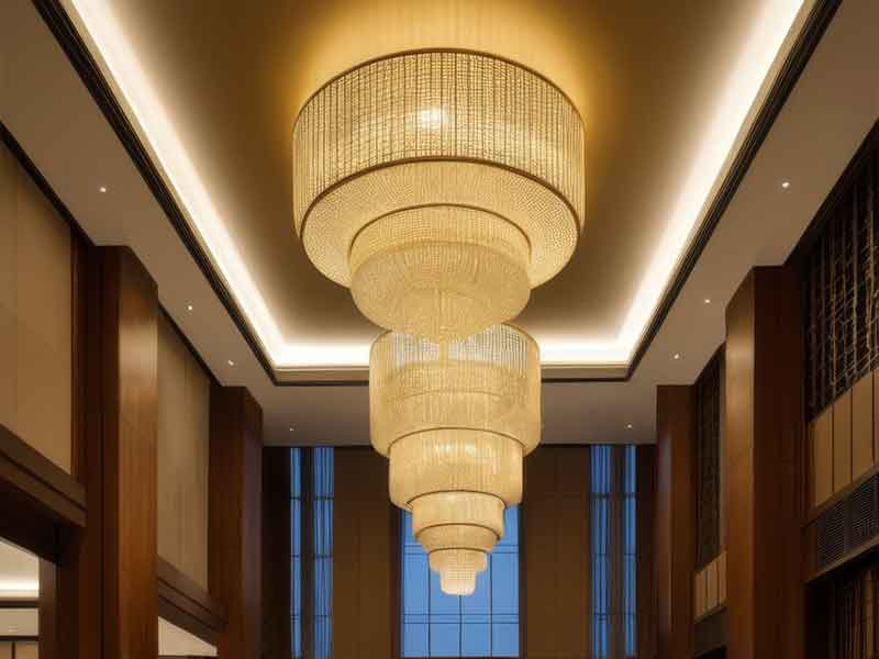 非标定制酒店大堂水晶装饰灯具-K099