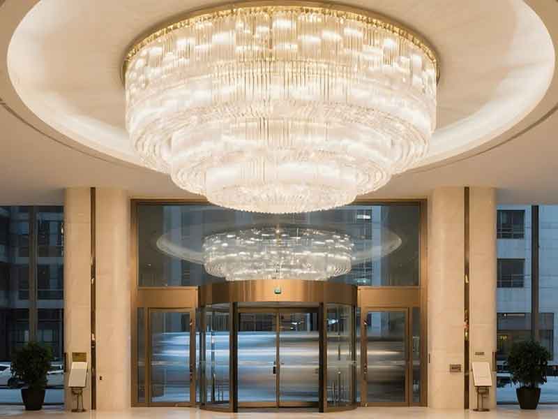 非标定制酒店大堂水晶装饰灯具-K101