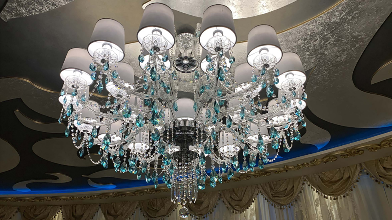 酒店灯具定制-那一盏令人心动的水晶吊灯