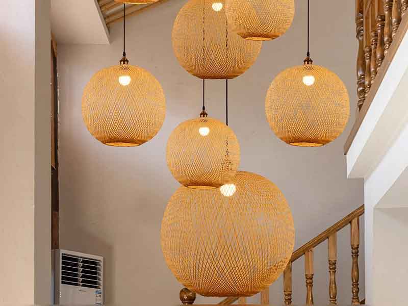 非标编制鱼线吊灯-K026