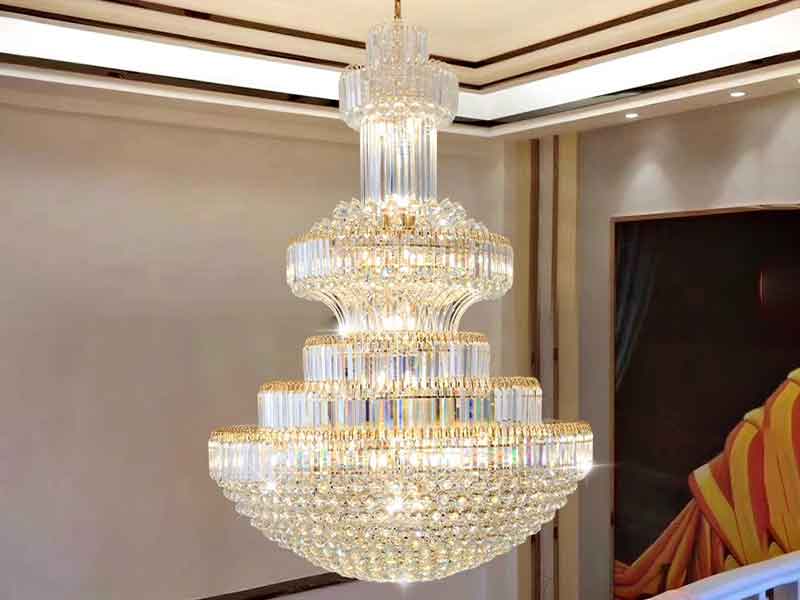 非标工程大堂水晶大吊灯-K027