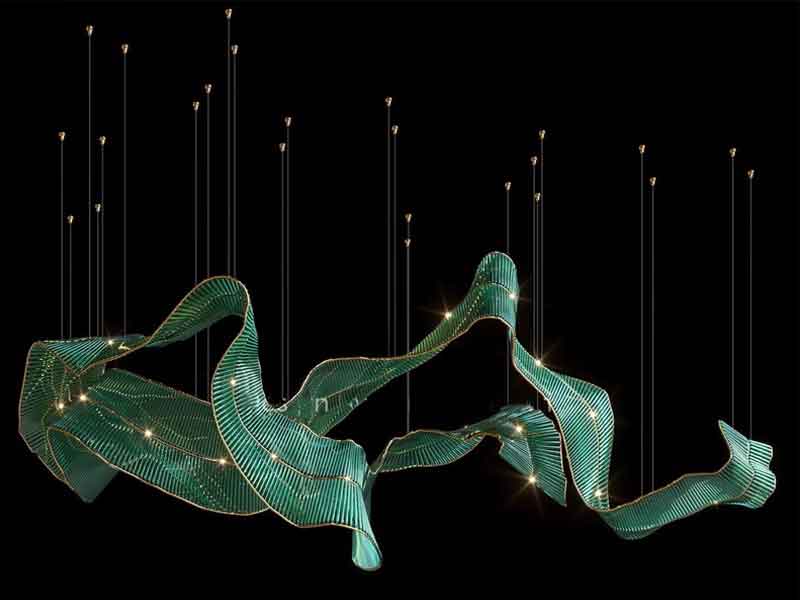 轻奢宝石绿非标大吊灯-K046