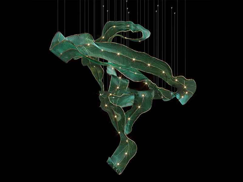 轻奢宝石绿非标大吊灯-K047