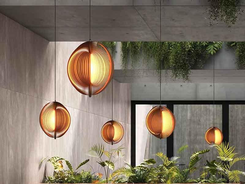 非标北欧餐厅木艺吊灯-K048