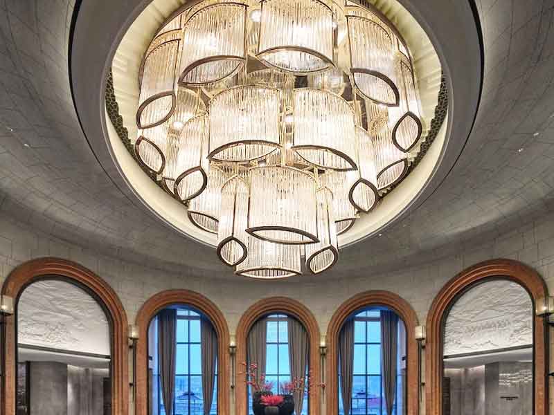 非标工程大堂水晶大灯-K042