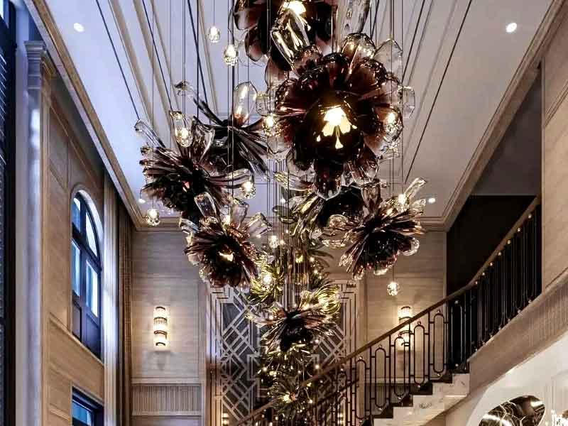 轻奢水晶别墅设计师灯-K044