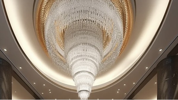 酒店灯具定制厂家教你如何选择大堂水晶灯？