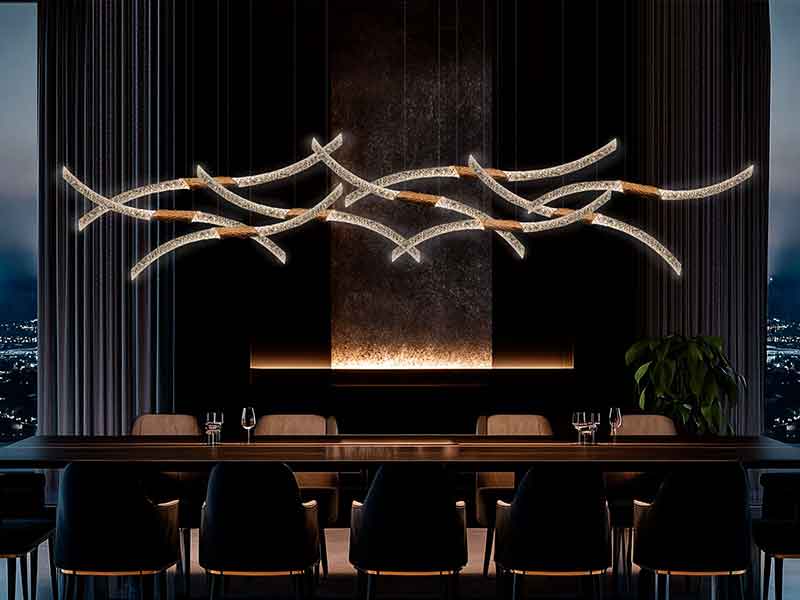 轻奢定制餐厅气泡水晶吊灯-K064