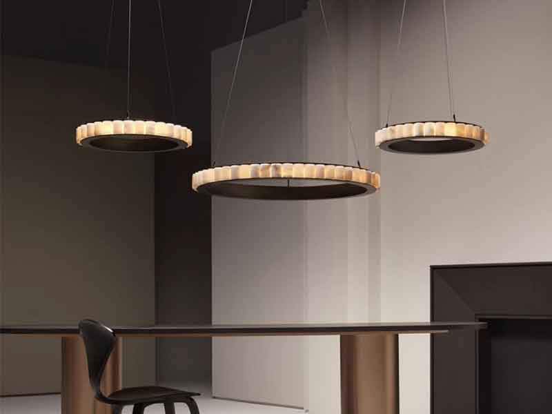 轻奢餐厅圆形吊灯-K066