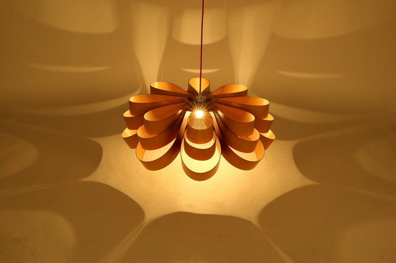 花形木皮灯 花形木皮灯