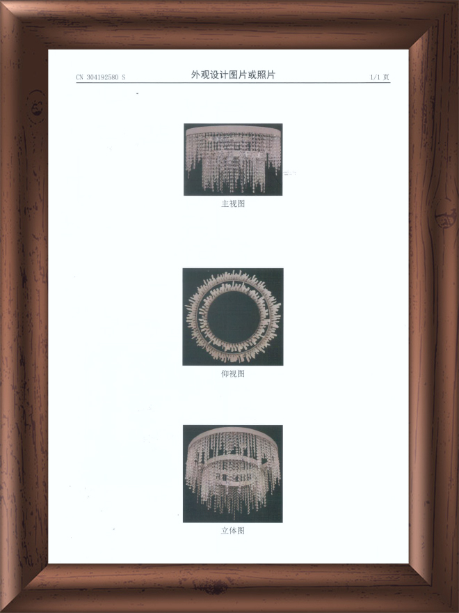 外观专利-3008759灯饰配件