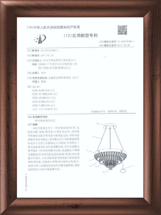 外观专利-4204833水晶灯-2