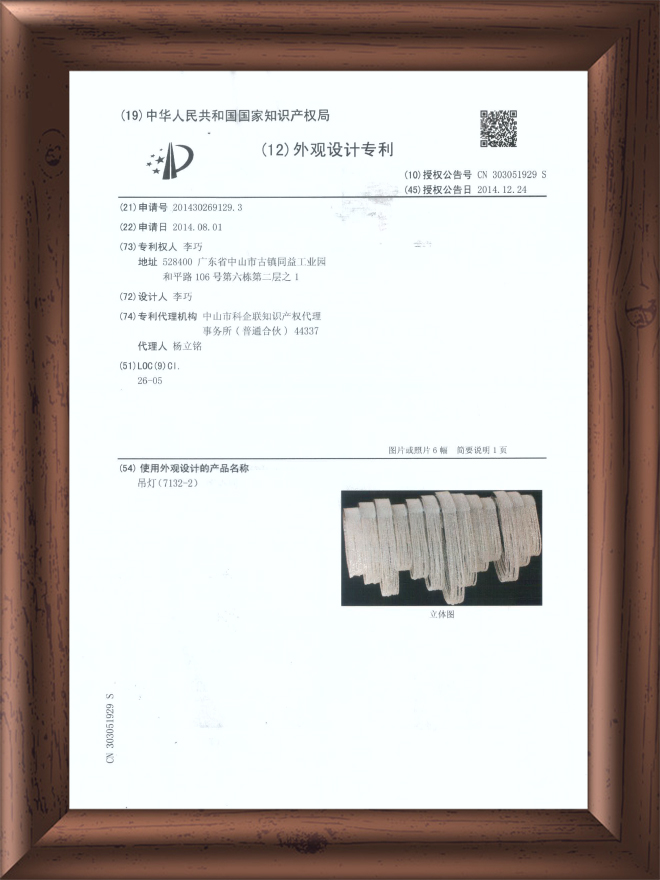 外观专利-4204833水晶灯-2
