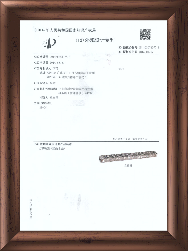 外观专利-4204833水晶灯-2